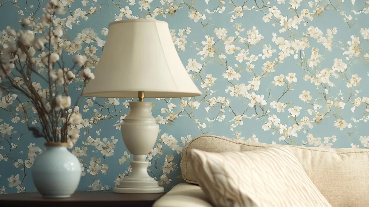 soft florals classy wallpaper design