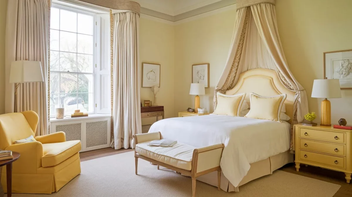 soft pale yellows a serene bedroom colour