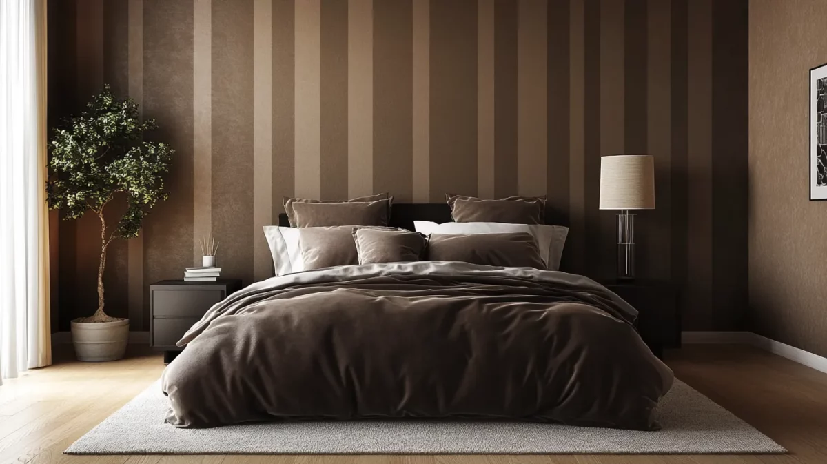 subtle stripes modern wall texture design for bedroom