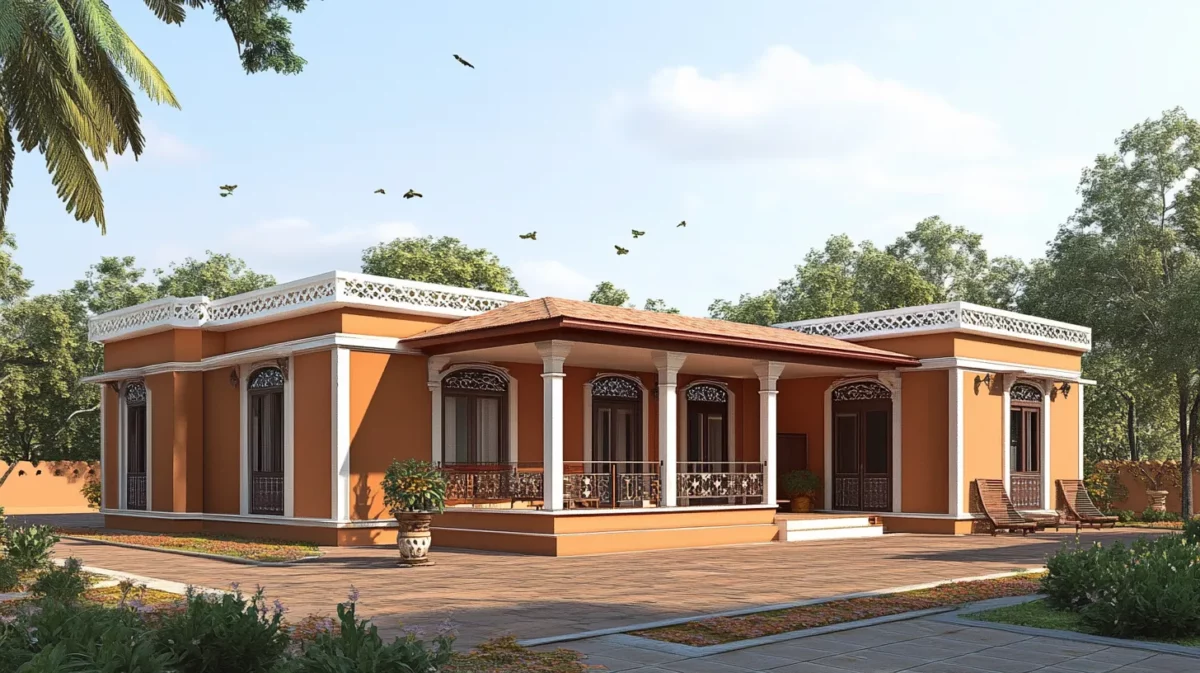 the indian inspired charm 1000 sq ft house design