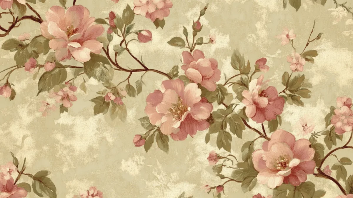 vintage florals wallpaper for house wall