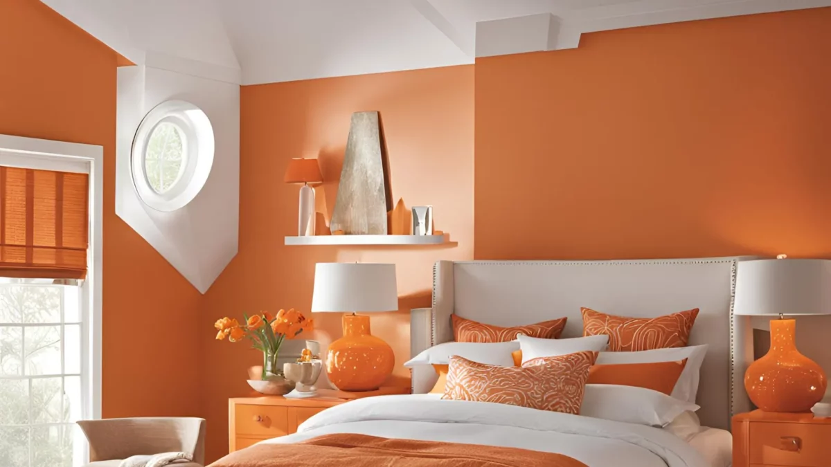 warm oranges in nippon paint room colour