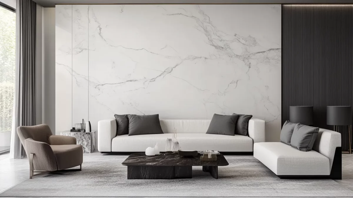 white with grey living room wall colour combination with texture