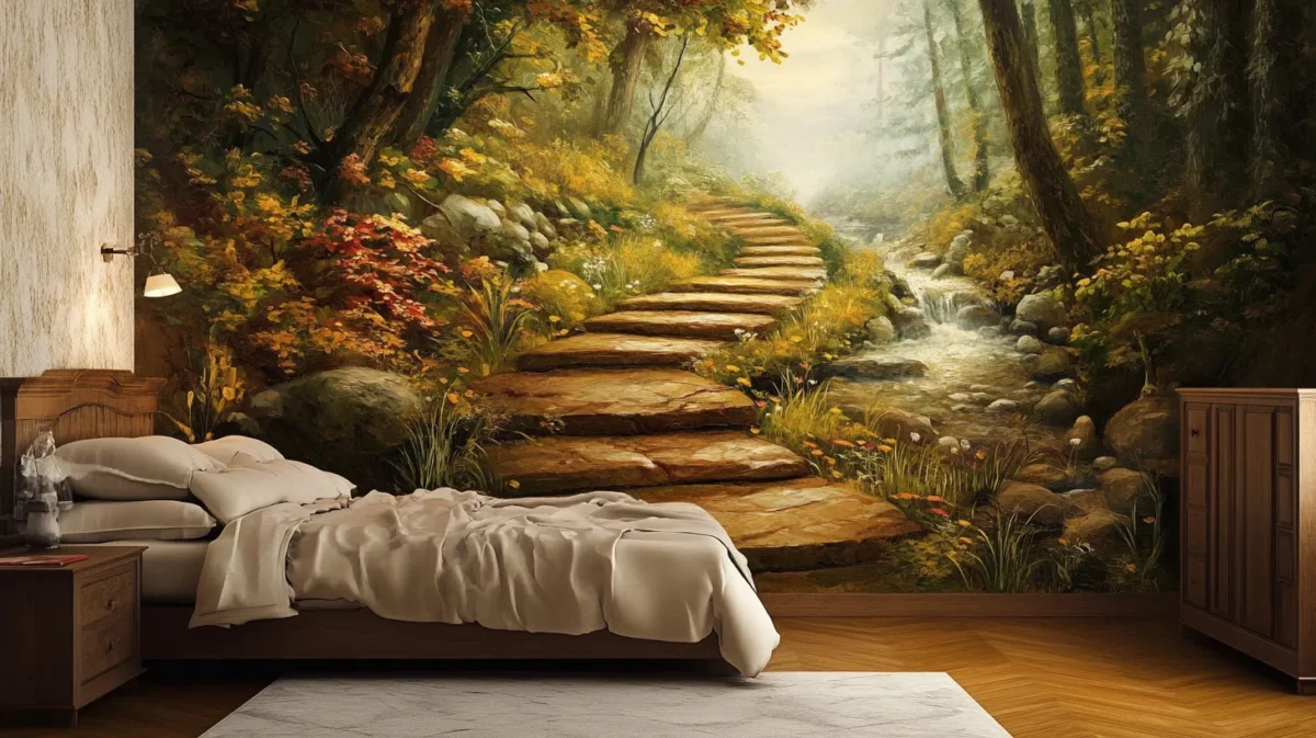 woodland path bedroom 3d painting design