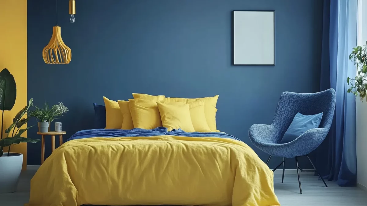 yellow and blue nippon paint bedroom colour