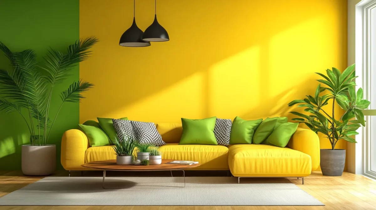 yellow and green colour combination