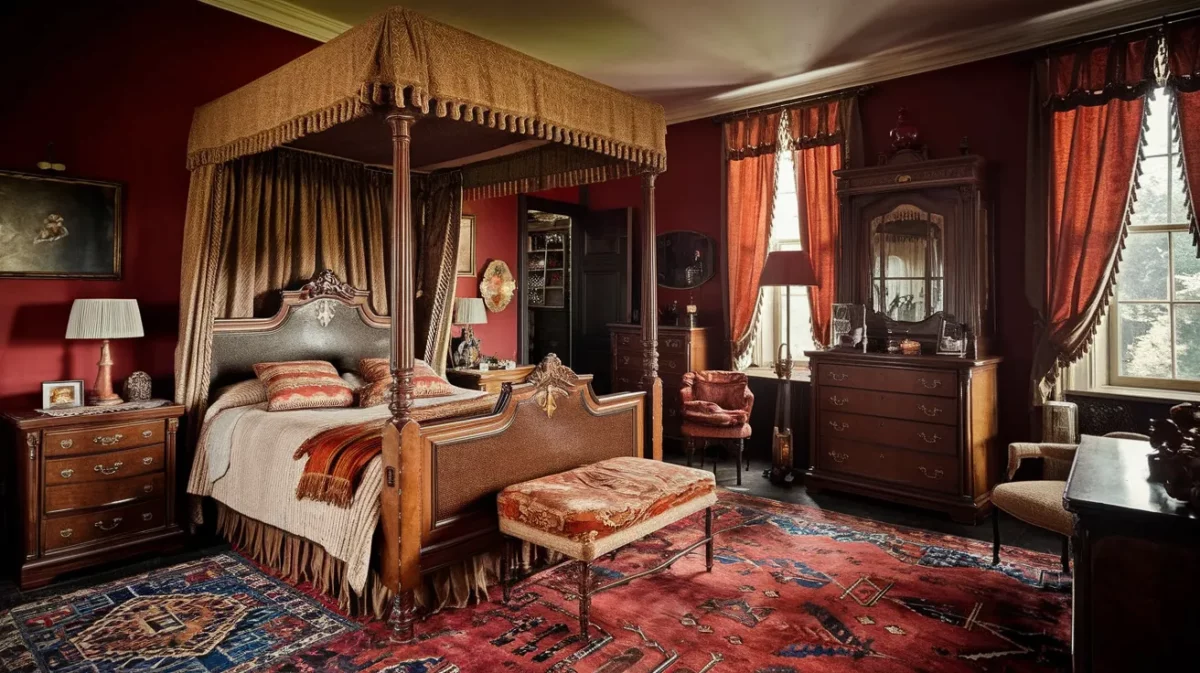 a traditional bedroom