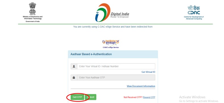 aadhar number for apply a new e khata