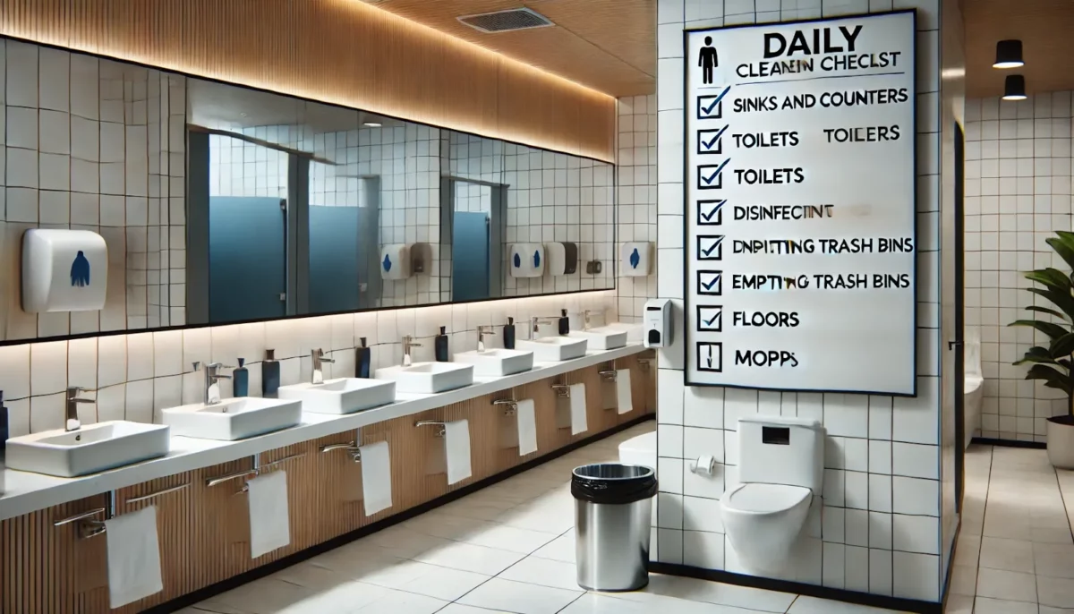 daily bathroom cleanliness checklist for office