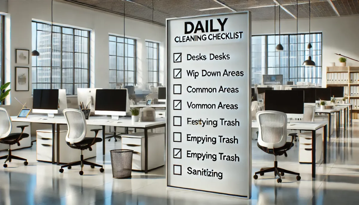 daily cleaning checklist for office