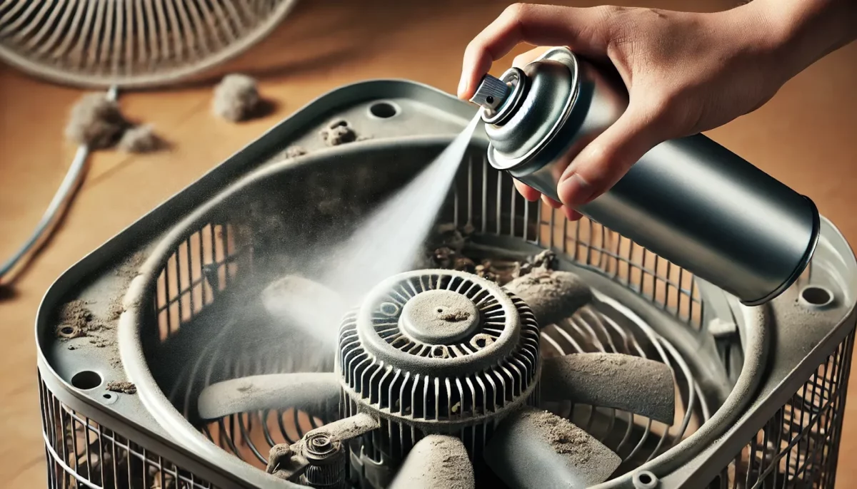 how to clean table fan blades