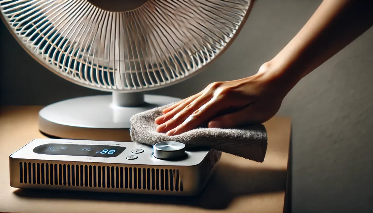 how to clean the table fan