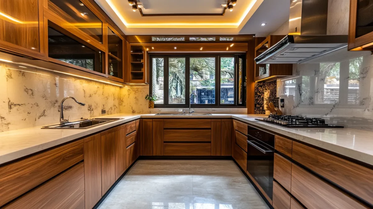 indo western modular kitchen design