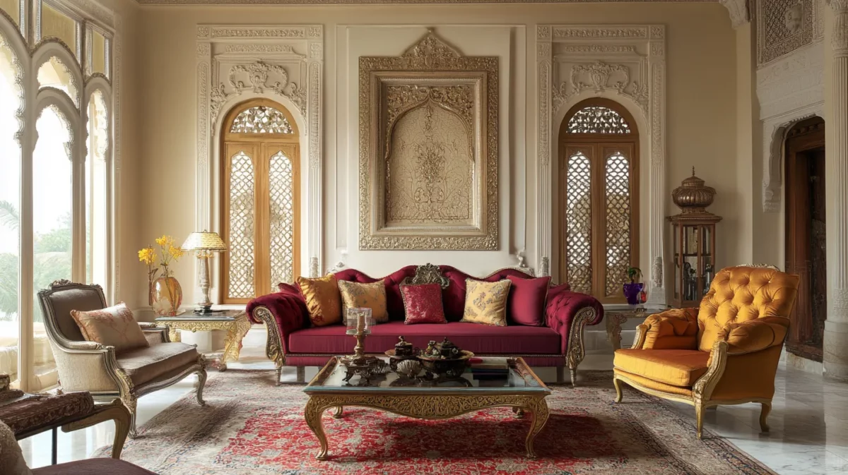 majestic royal indian living room design idea