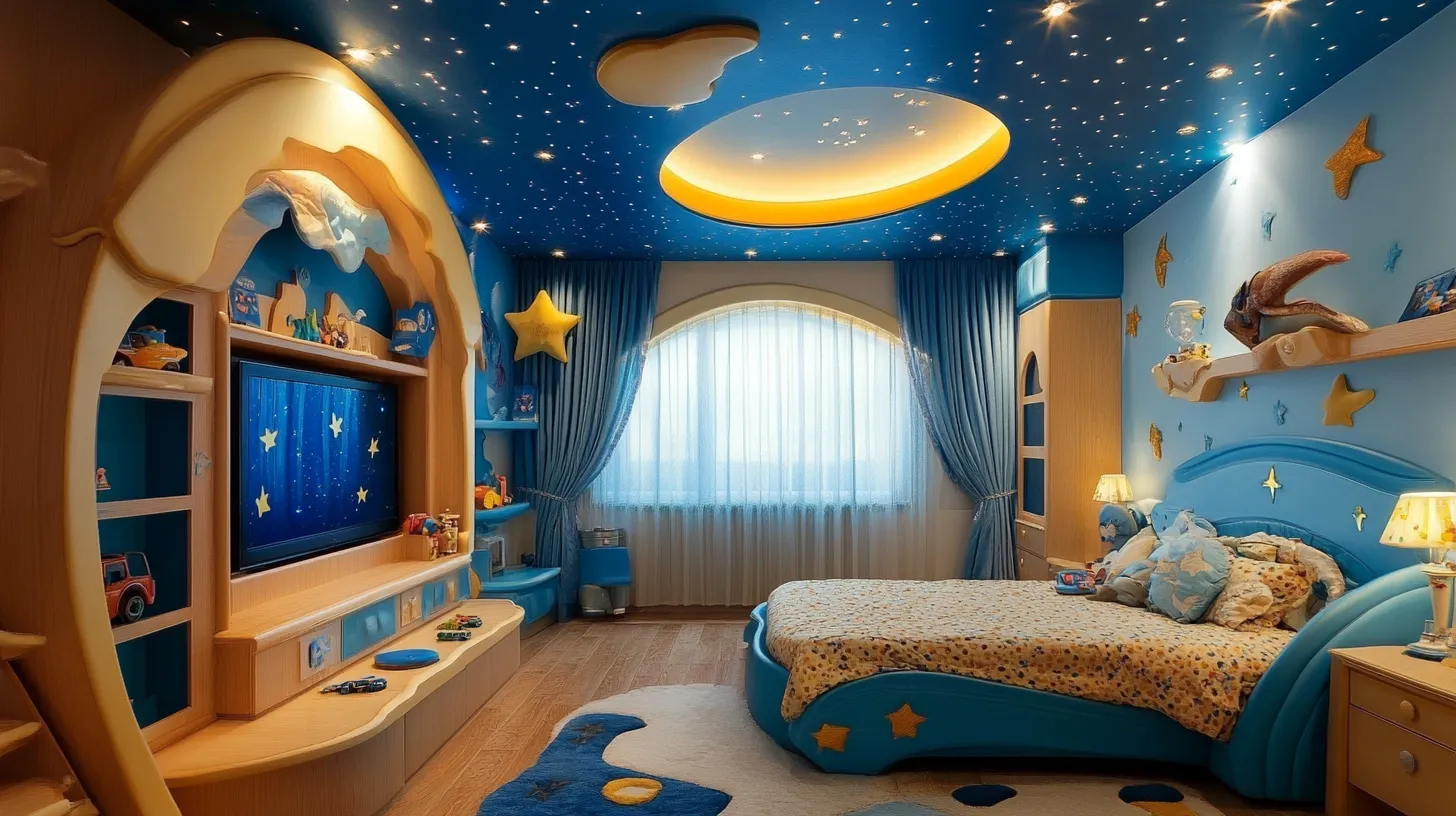 pop ceiling design for childrens bedroom