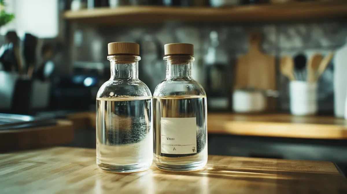 remove sticky residue on glass with baking soda and water