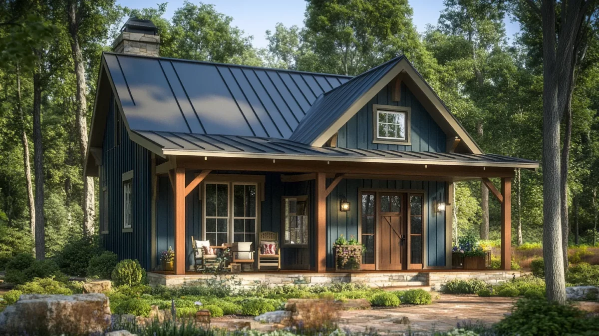 small house design with a beautiful porch