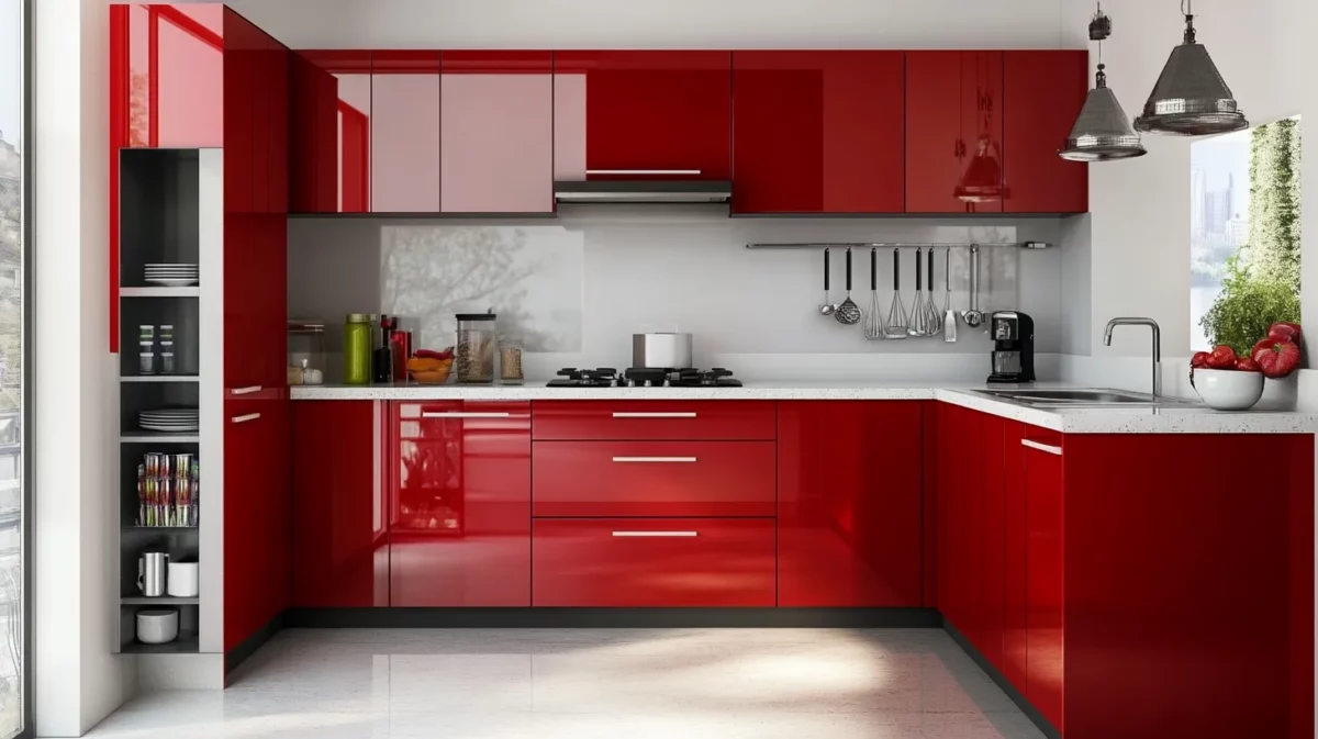 vibrant indian style modular kitchen