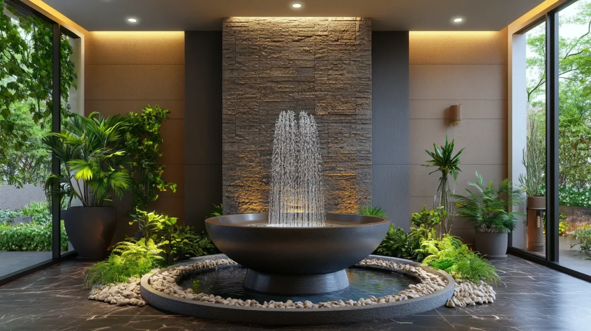 water fountain in living room vastu