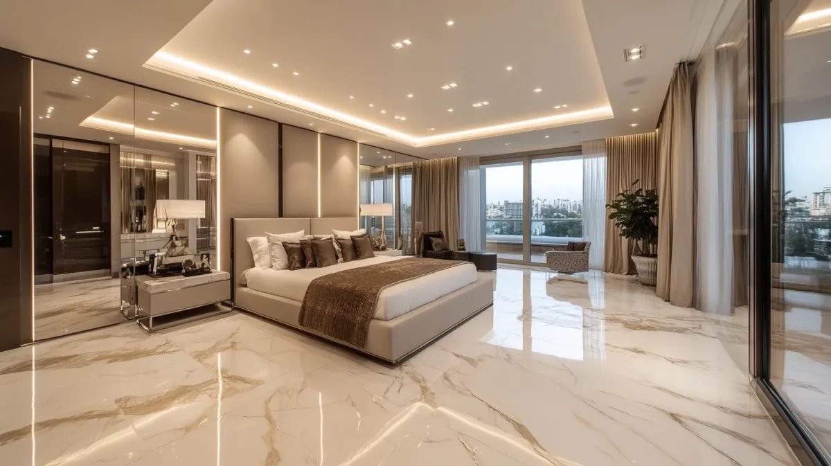 contemporary luxurious bedroom interior design