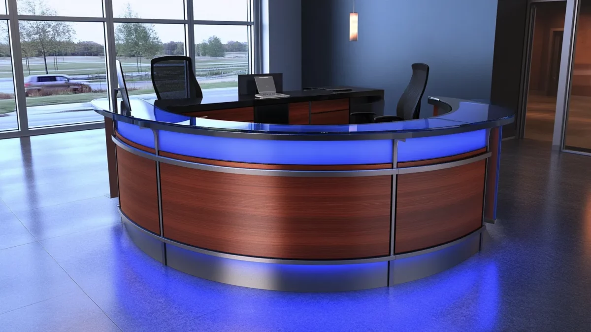 contemporary modular reception desk design