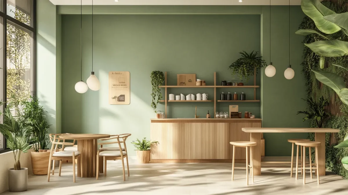 eco friendly colour palettes for small shop