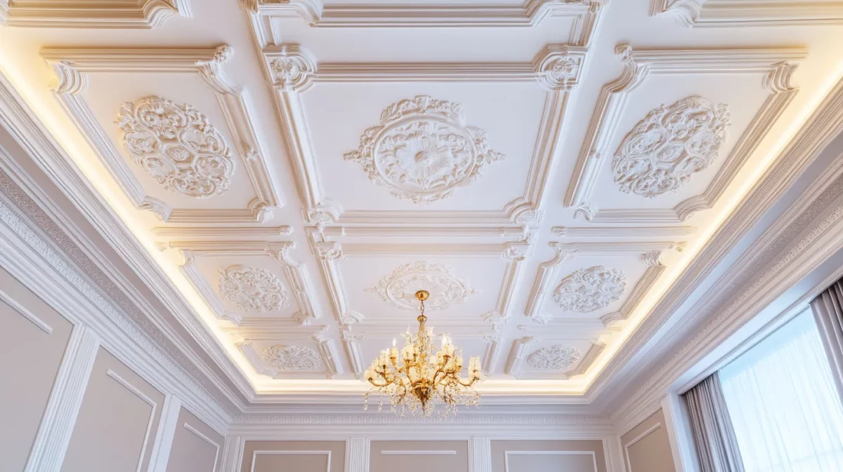 gypsum fall ceiling for main simple hall