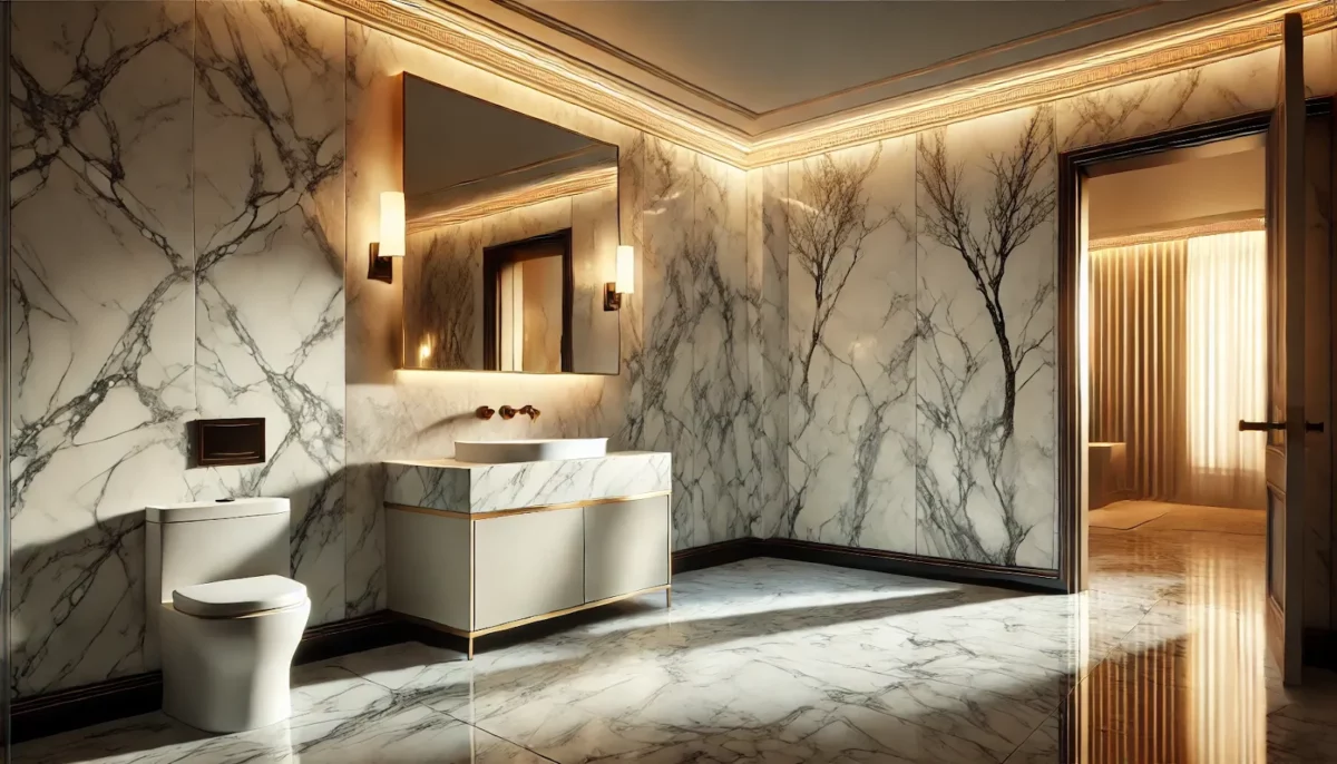 hall wash basin tiles design with marble effect