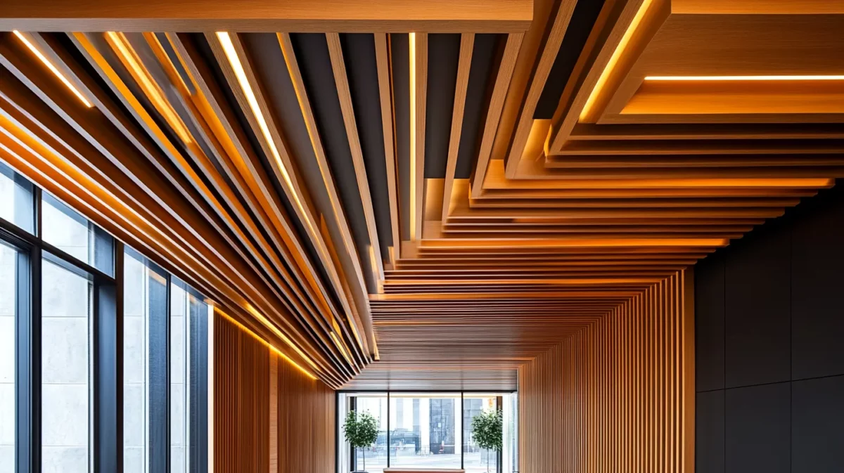 layered pop fall ceiling design for simple main hall