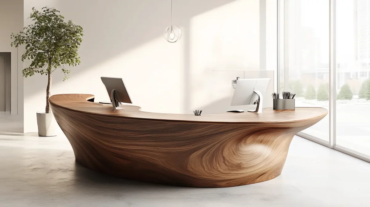 organic pod reception table design