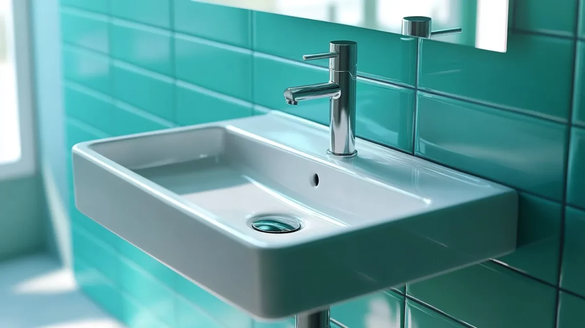 rectangular wall mounted basin for hall