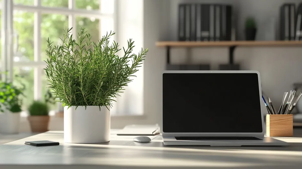 rosemary plant for office desk