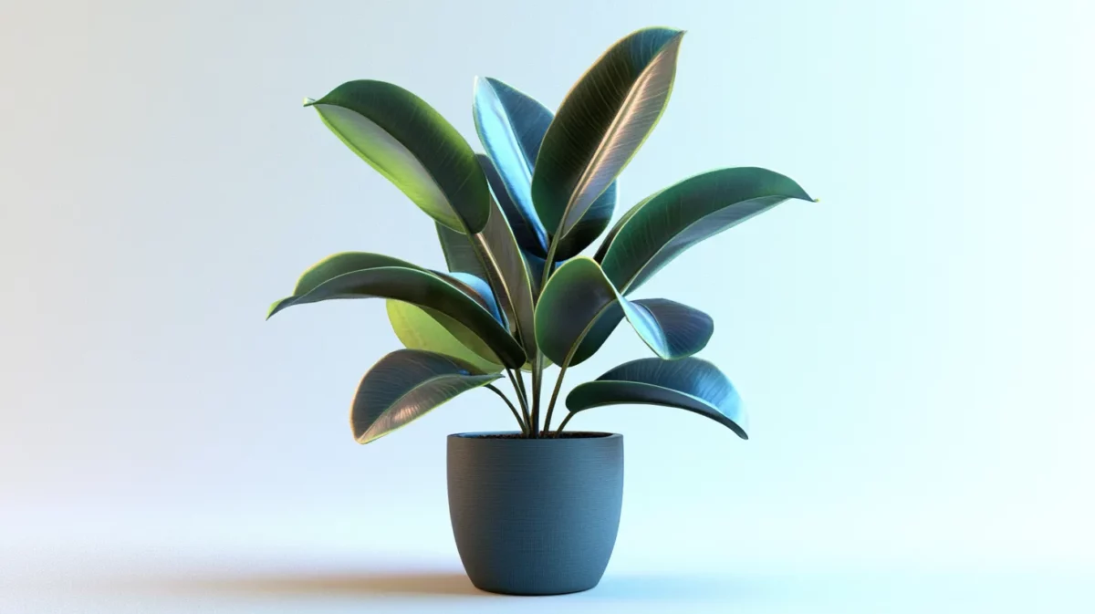 rubber plant for office desk