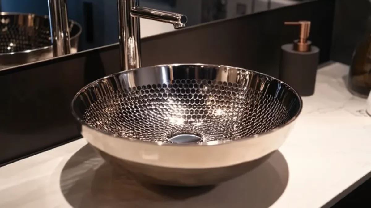 stainless steel basin design for modern hall