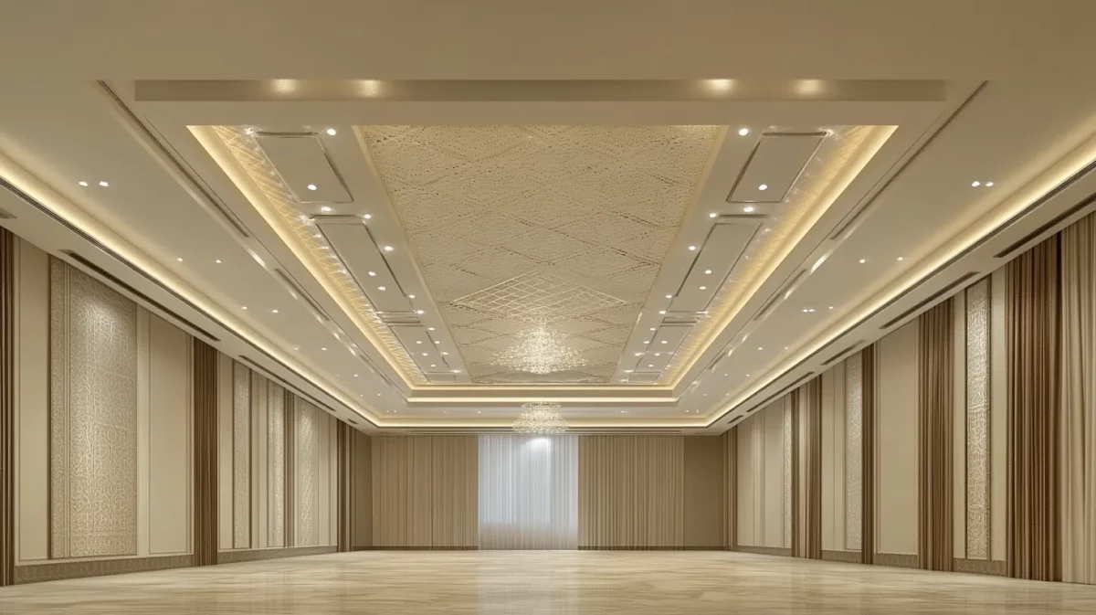 suspended pop main hall fall ceiling design