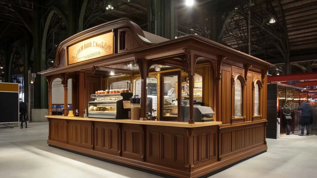 train station kiosk coffee shop design