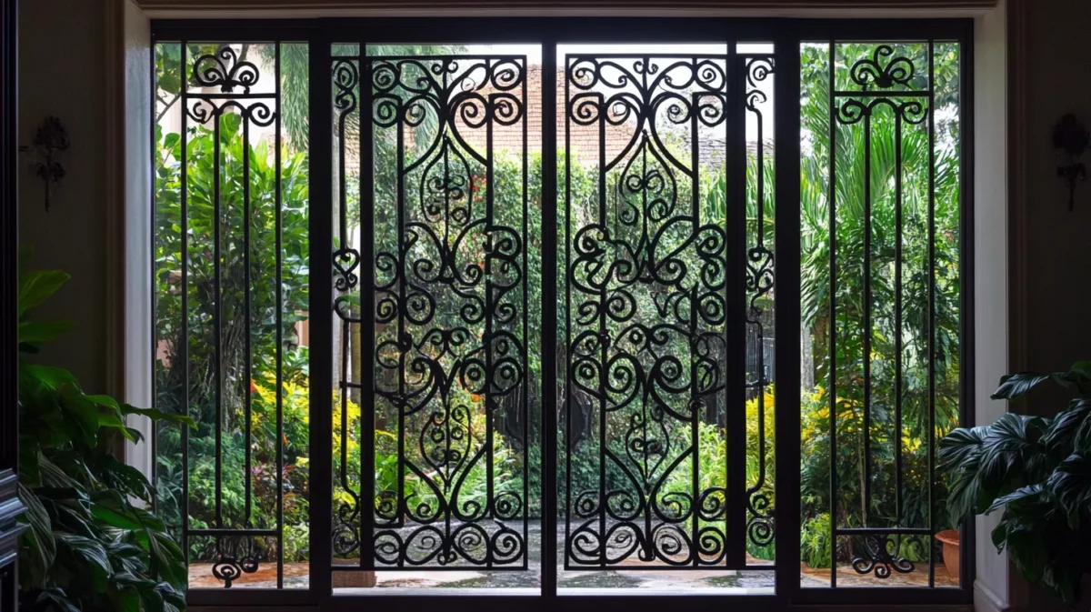 classic iron flat main door grill design