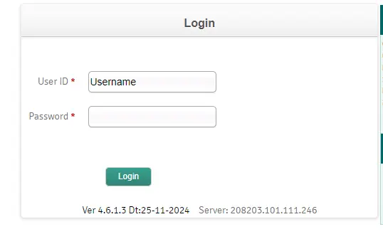 enter username and password on bbmp e-aasthi portal website