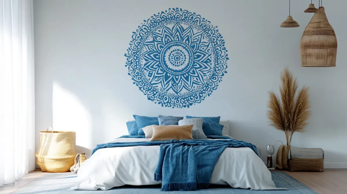 mandala pattern asian paints stencil for bedroom