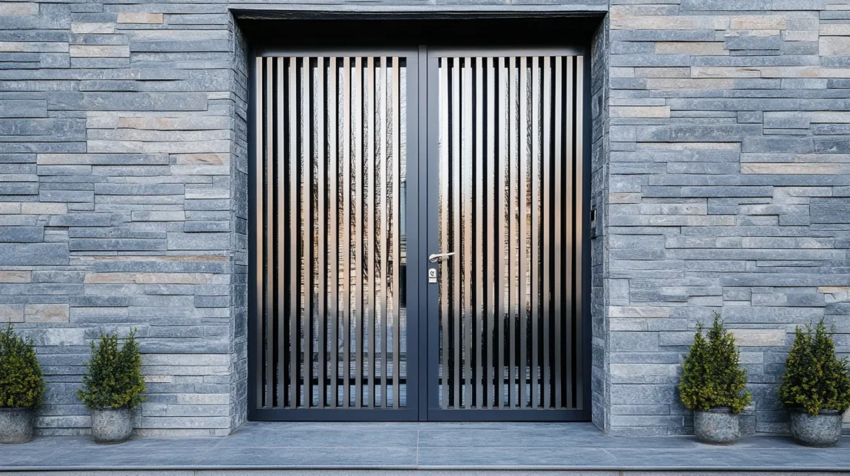 minimalist stainless steel main door grill design for flat