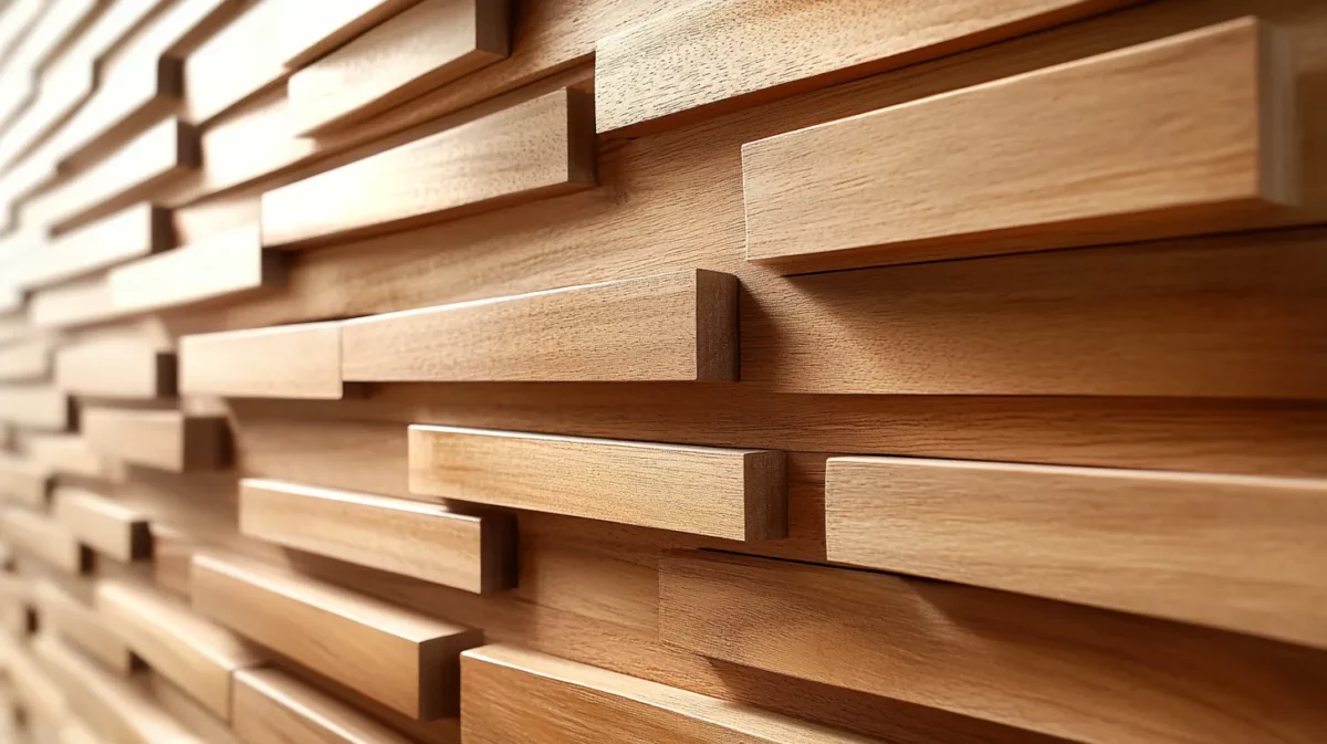 modern wooden slat wall panelling for living room