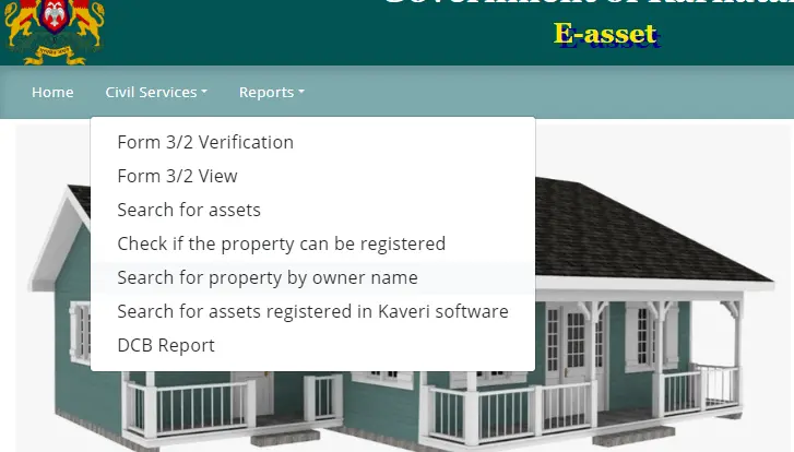 search property by owners name on bbmp e-aasthi portal website