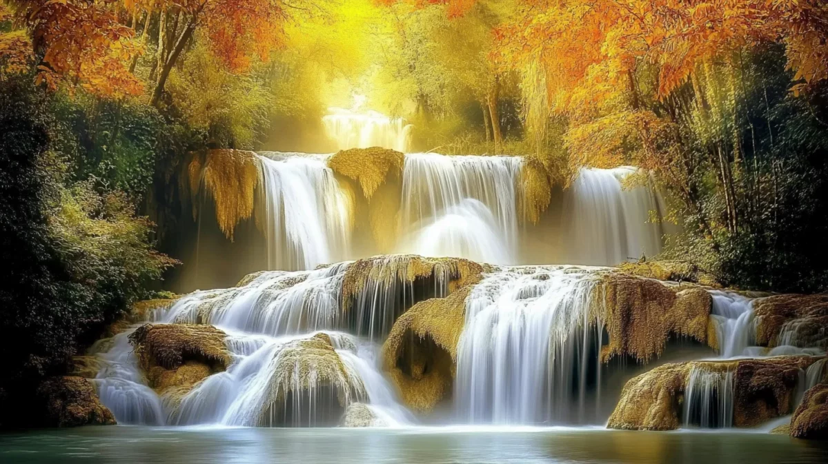 waterfall good luck painting for home as per vastu