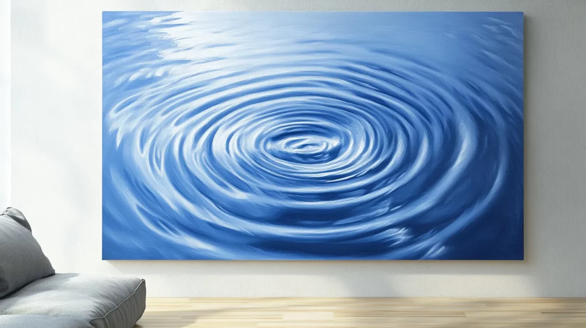 abstract water ripple 3d wall painting