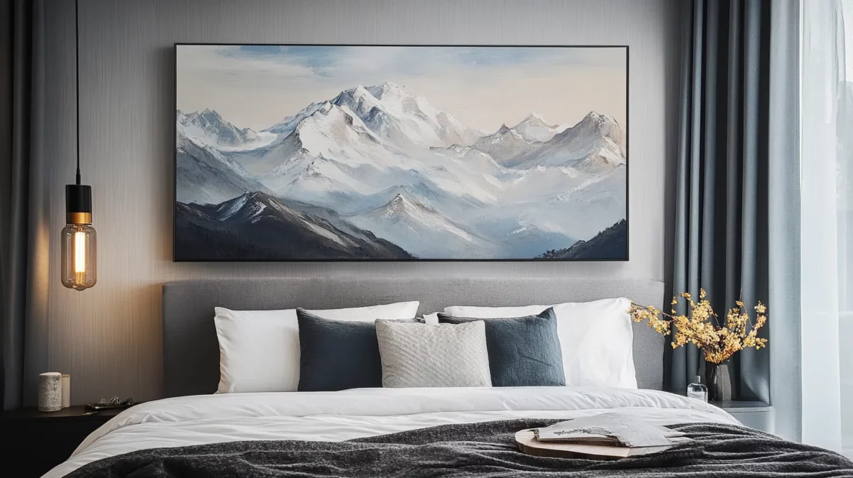 bedroom mountain picture vastu