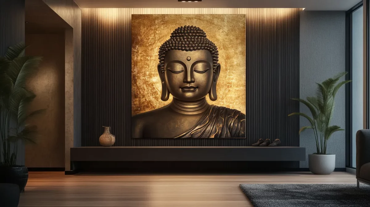 buddha painting for entrance as per vastu