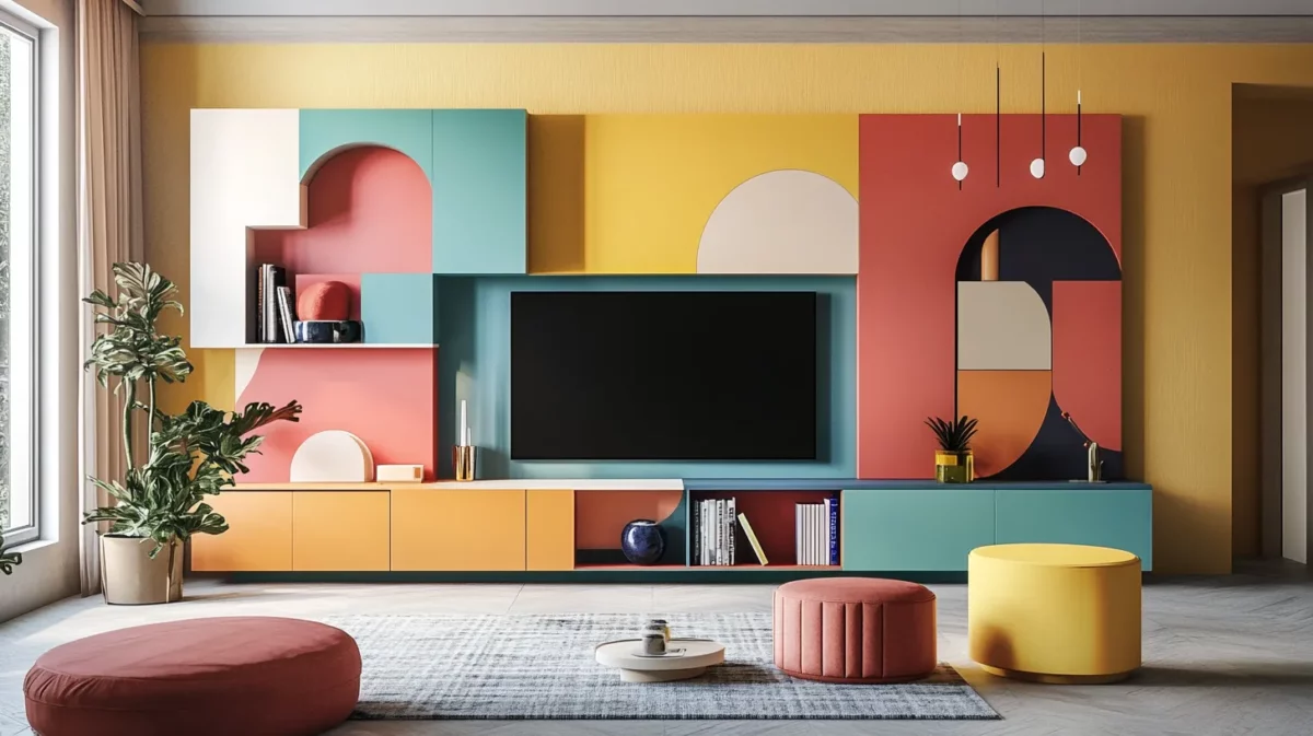 colourful pop tv panel design