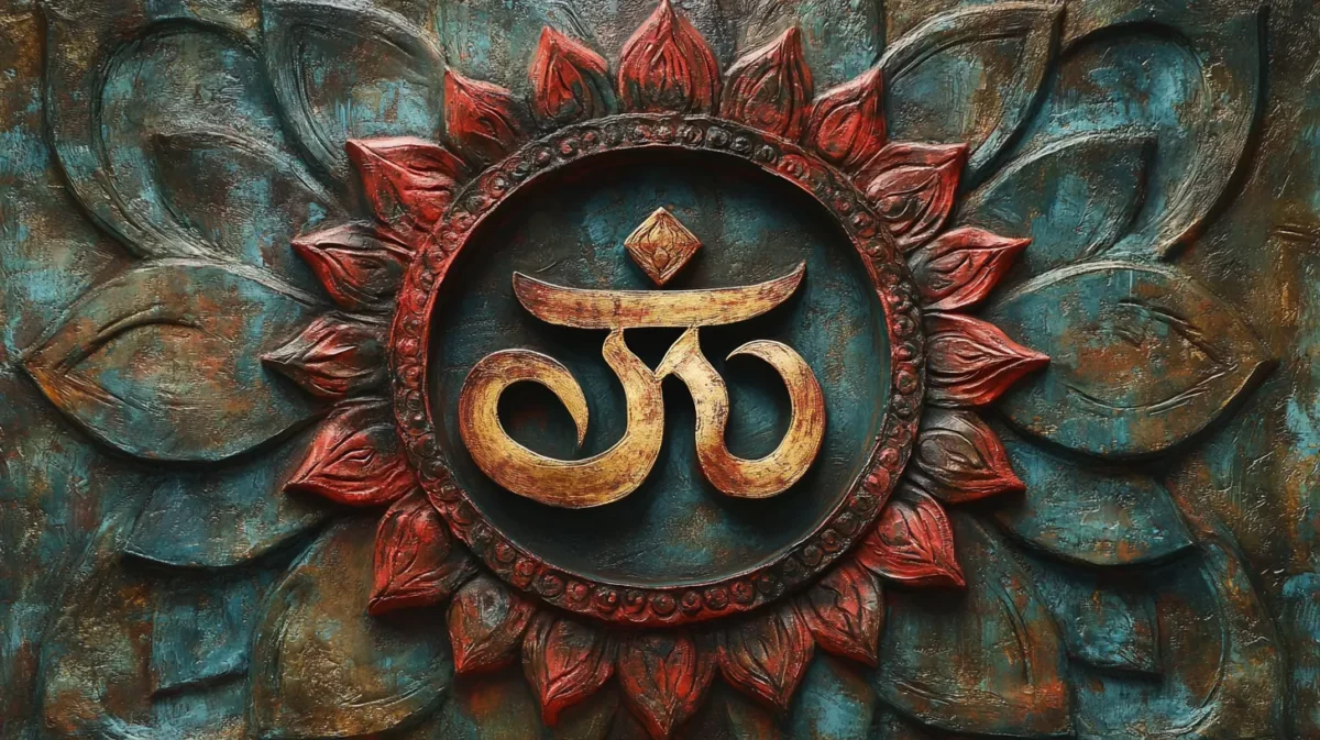 divine om 3d wall painting