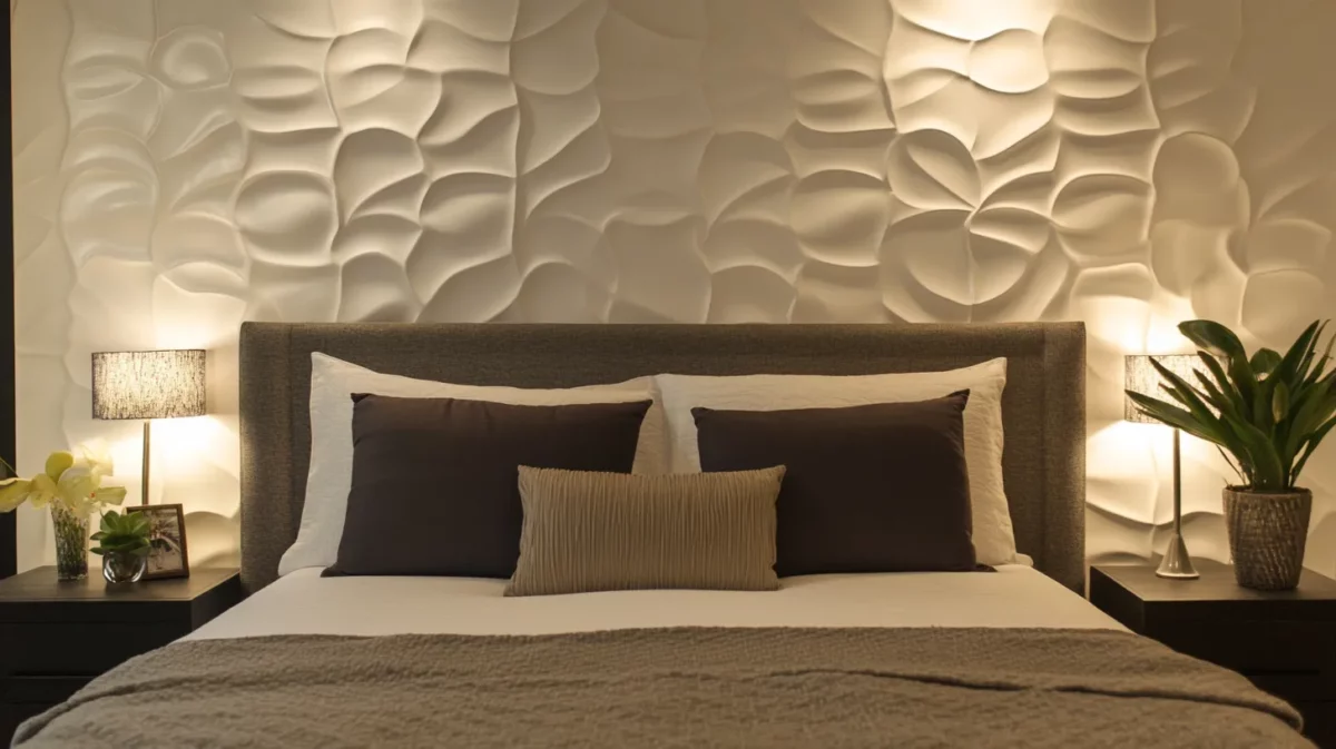 embossed pvc wall panels for master bedroom