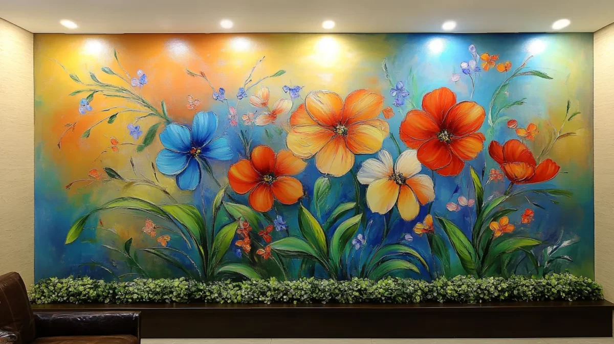 floral paintings for north wall vastu